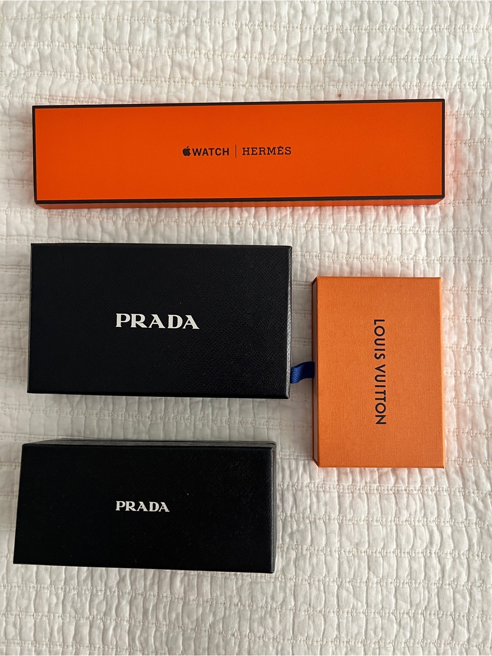Assorted Louis Vuitton and Prada Box Set